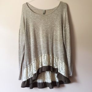 Pomelo tan Hi-low blouse